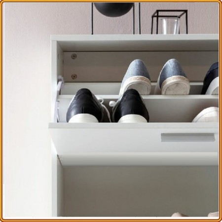 Marcell : Tủ giày 4 Hộc Ngang + Cửa Lật - Ngang 1m26